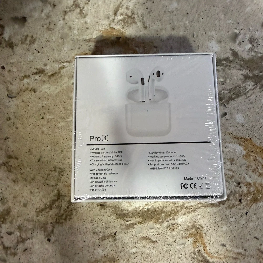 Pro 4 True Wireless Stereo Earbuds - White